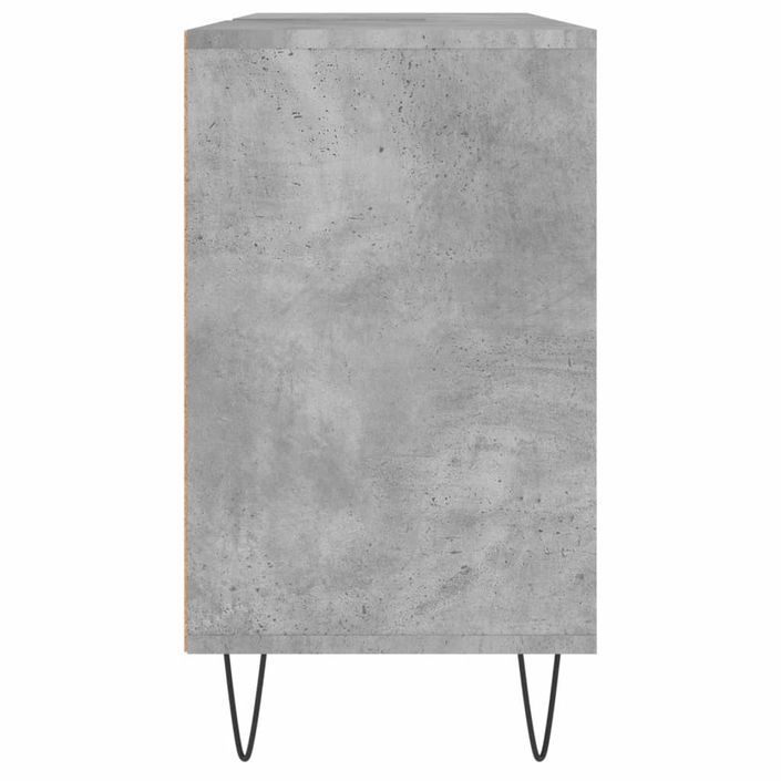 Armoire salle de bain gris béton 80x33x60cm bois d'ingénierie - Photo n°7