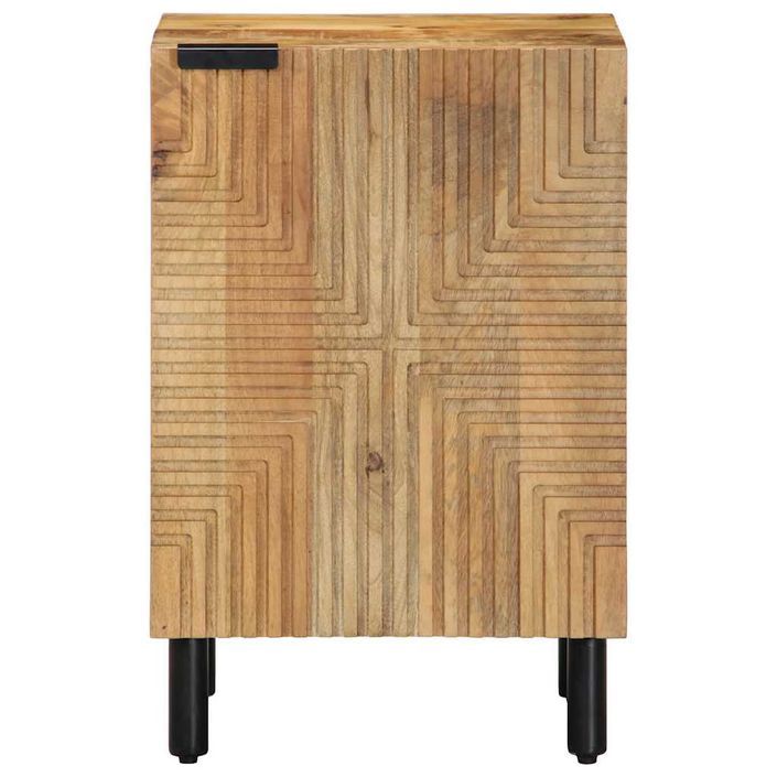 Armoire salle de bain marron 38x33,5x58 cm bois massif manguier - Photo n°3