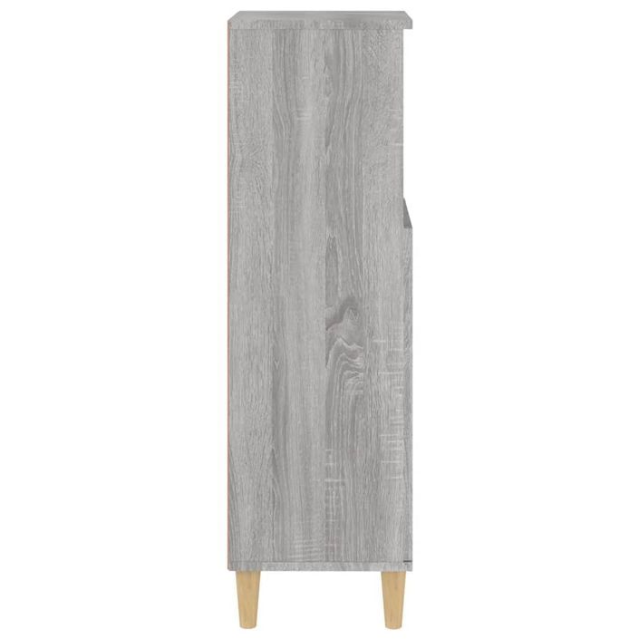 Armoire salle de bain sonoma gris 30x30x100 cm - Photo n°8