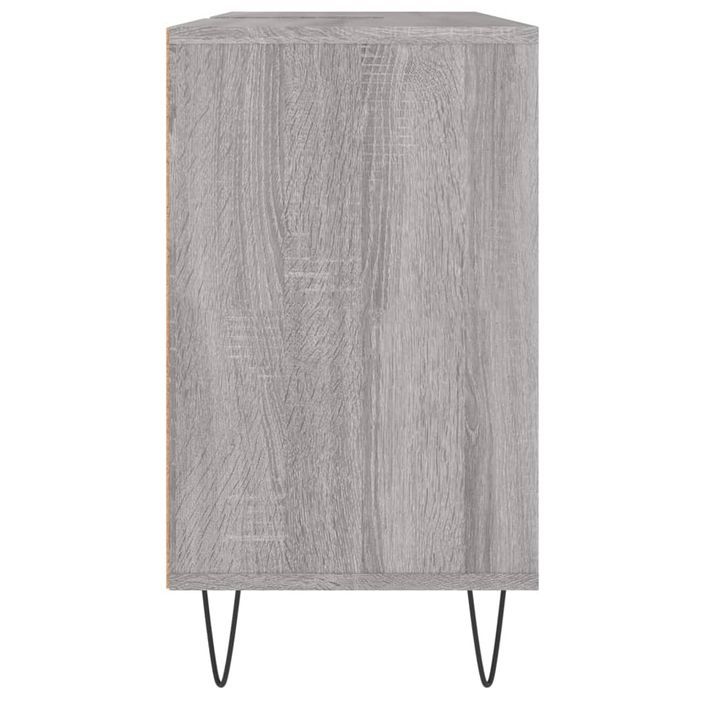 Armoire salle de bain sonoma gris 80x33x60 cm bois d'ingénierie - Photo n°7