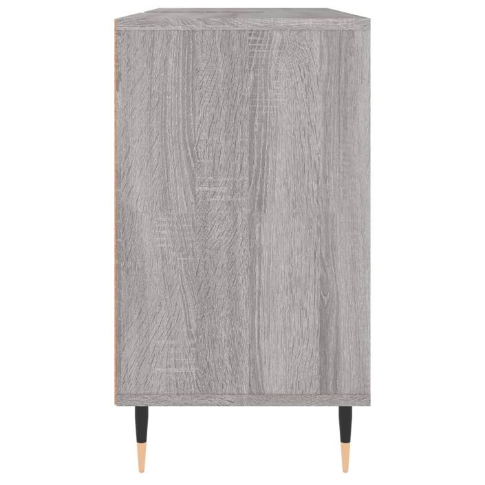 Armoire salle de bain sonoma gris 80x33x60 cm bois d'ingénierie - Photo n°7