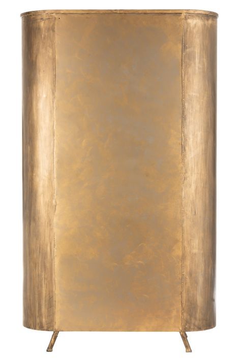 Armoire sur pied 2 portes métal antique or Gilles L 110 cm - Photo n°4