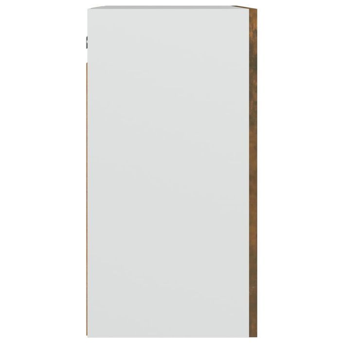 Armoire suspendue Chêne fumé 50x31x60 cm Bois d'ingénierie - Photo n°5