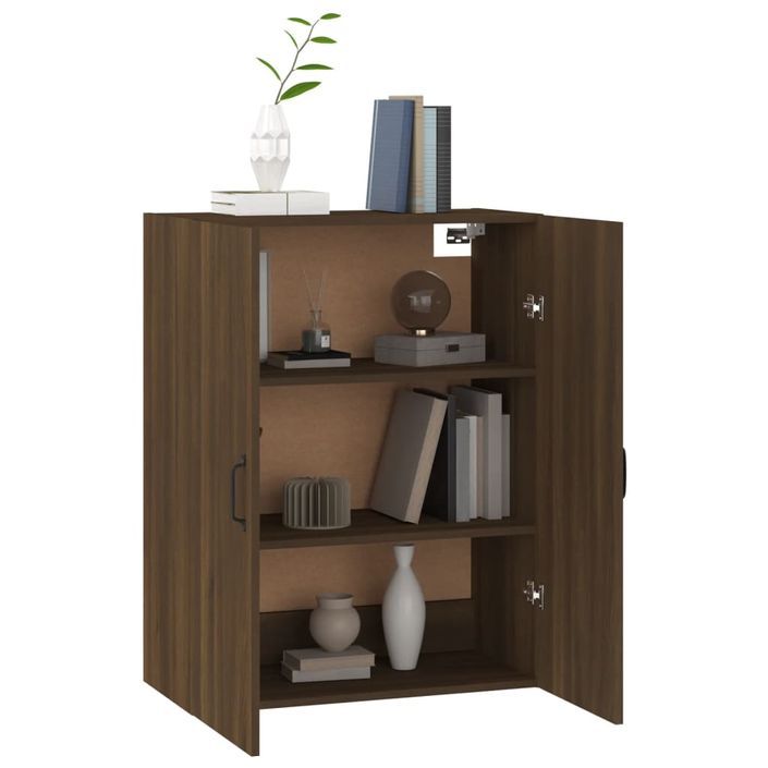 Armoire suspendue Chêne marron 69,5x34x90 cm Bois d'ingénierie - Photo n°5