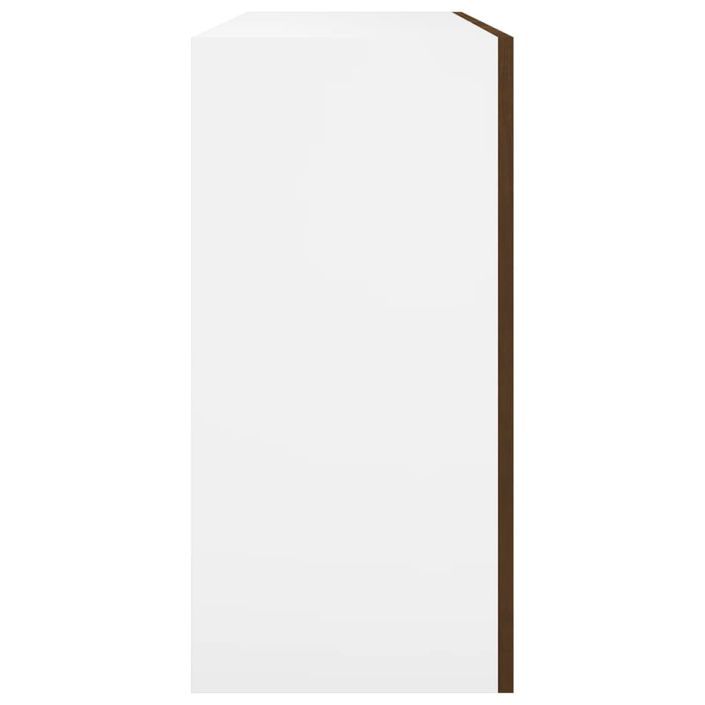 Armoire suspendue Chêne marron 80x31x60 cm Bois d'ingénierie - Photo n°7