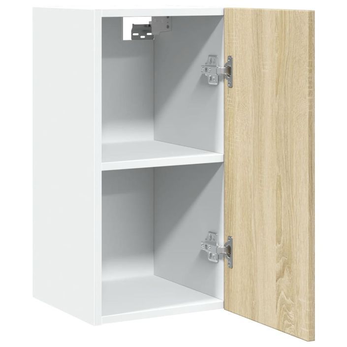 Armoire suspendue Chêne sonoma 29,5x31x60 cm Bois d'ingénierie - Photo n°5