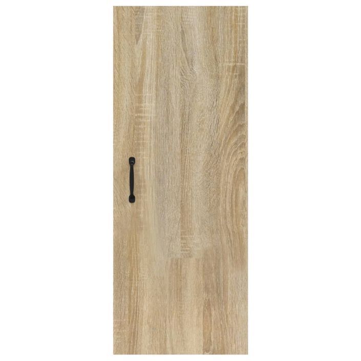 Armoire suspendue Chêne Sonoma 34,5x34x90 cm Bois d'ingénierie - Photo n°6