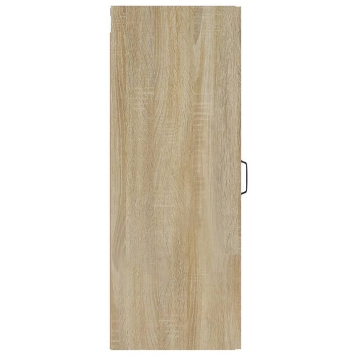 Armoire suspendue Chêne Sonoma 34,5x34x90 cm Bois d'ingénierie - Photo n°8