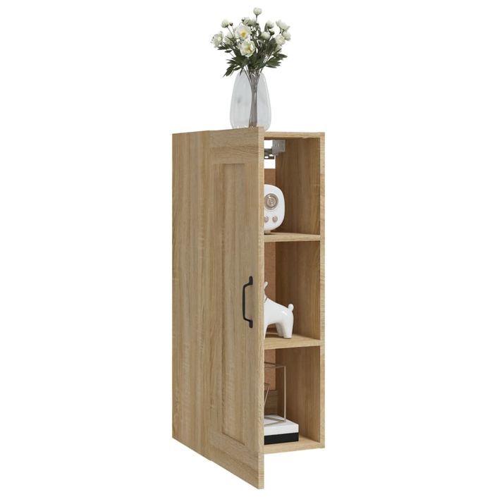 Armoire suspendue Chêne sonoma 35x34x90 cm Bois d'ingénierie - Photo n°4