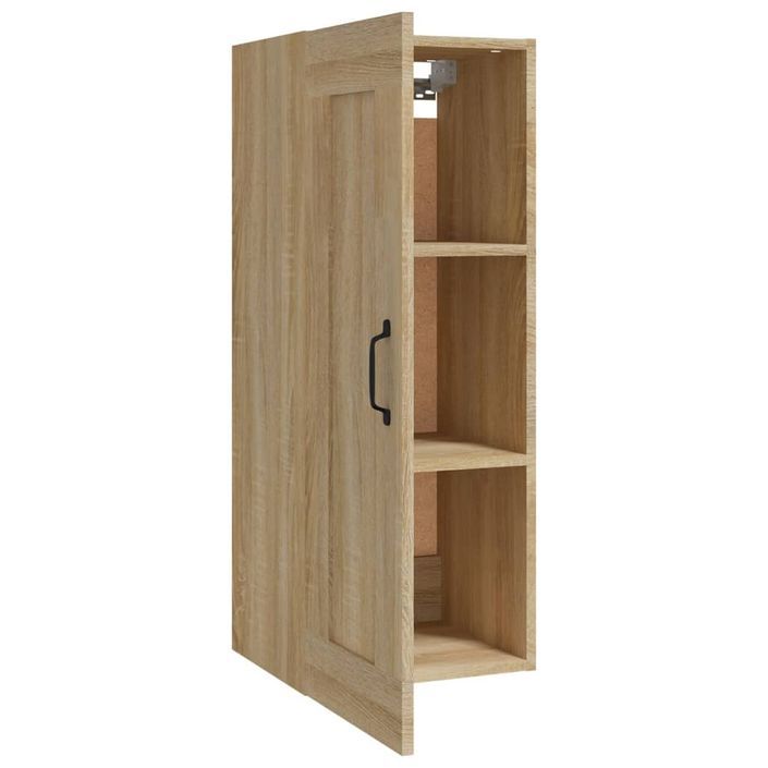 Armoire suspendue Chêne sonoma 35x34x90 cm Bois d'ingénierie - Photo n°7