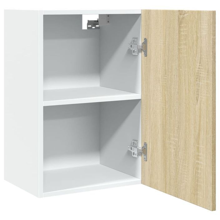 Armoire suspendue Chêne sonoma 39,5x31x60 cm Bois d'ingénierie - Photo n°5