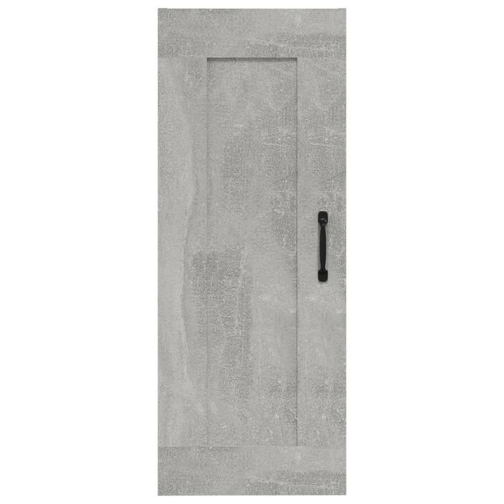 Armoire suspendue Gris béton 35x34x90 cm Bois d'ingénierie - Photo n°5