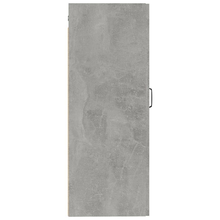 Armoire suspendue Gris béton 35x34x90 cm Bois d'ingénierie - Photo n°6