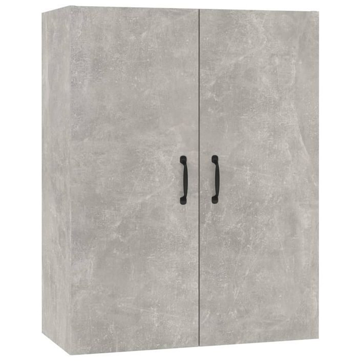 Armoire suspendue Gris béton 69,5x34x90 cm Bois d'ingénierie - Photo n°2