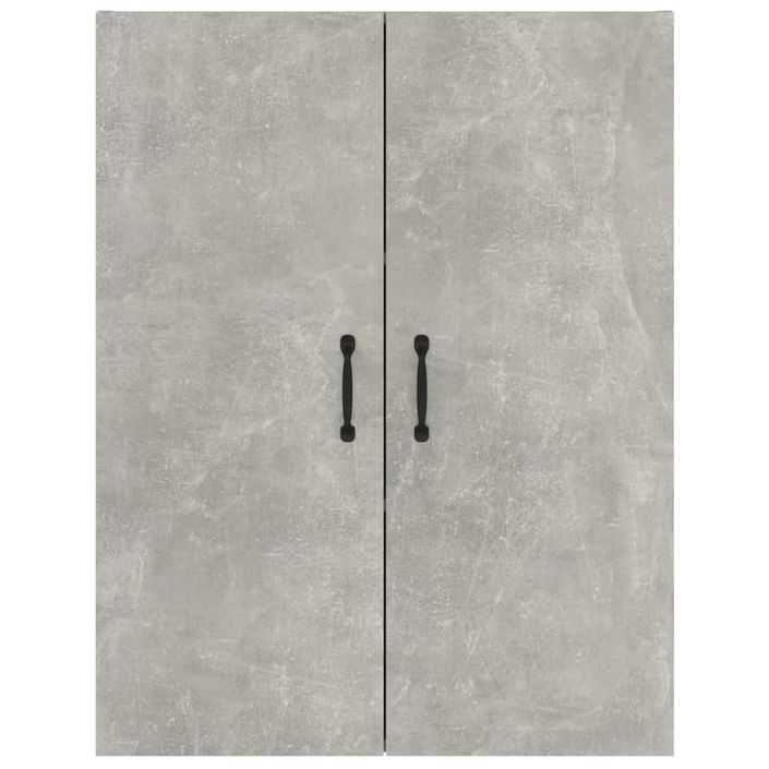 Armoire suspendue Gris béton 69,5x34x90 cm Bois d'ingénierie - Photo n°6