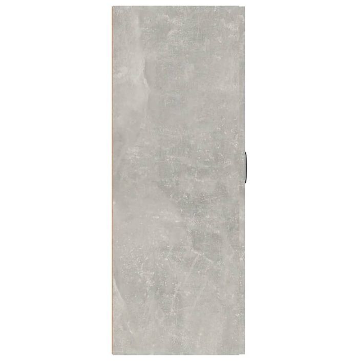 Armoire suspendue Gris béton 69,5x34x90 cm Bois d'ingénierie - Photo n°7