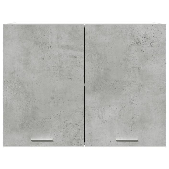 Armoire suspendue Gris béton 80x31x60 cm - Photo n°4