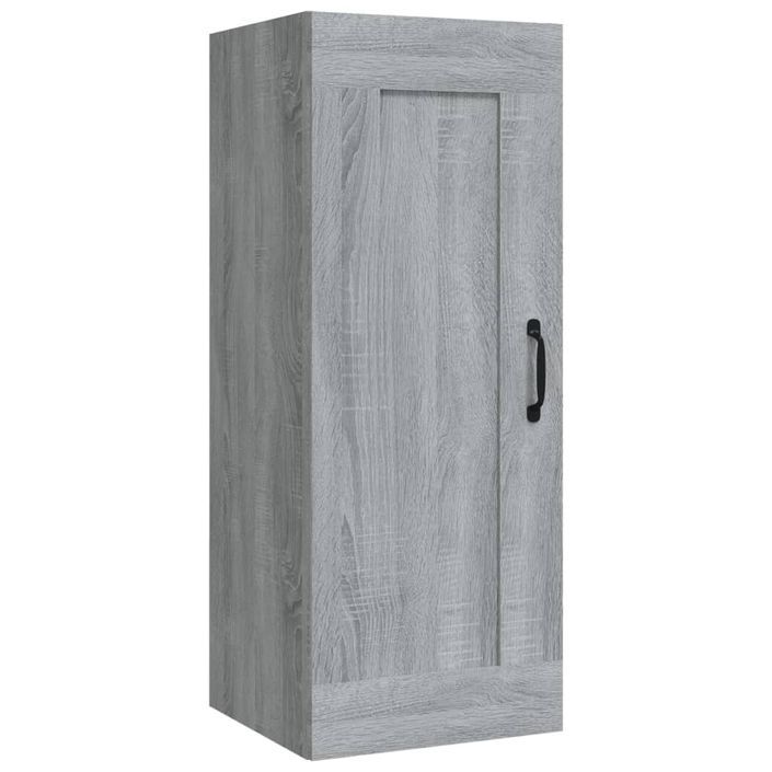 Armoire suspendue Sonoma gris 35x34x90 cm Bois d'ingénierie - Photo n°2