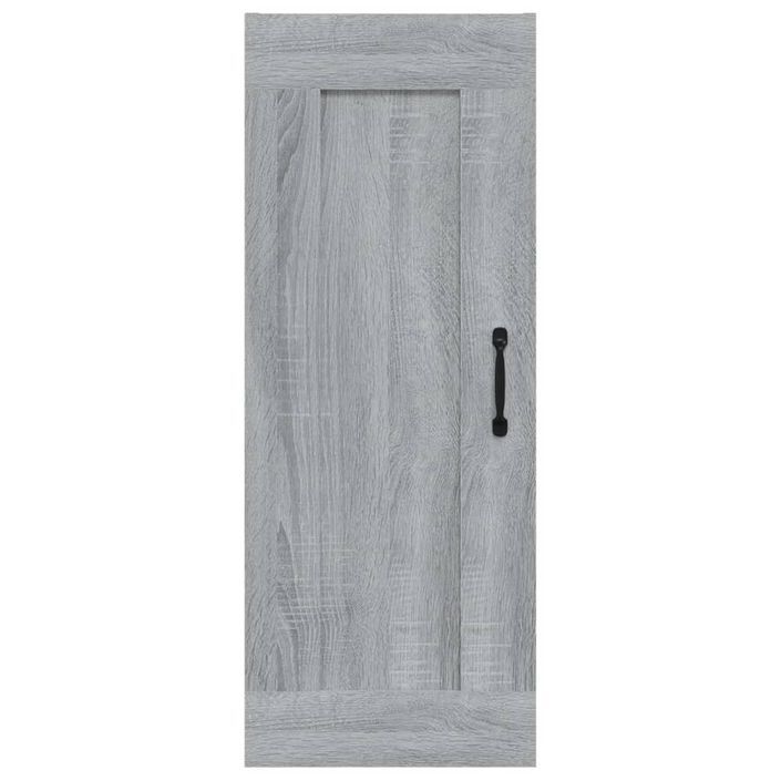 Armoire suspendue Sonoma gris 35x34x90 cm Bois d'ingénierie - Photo n°5