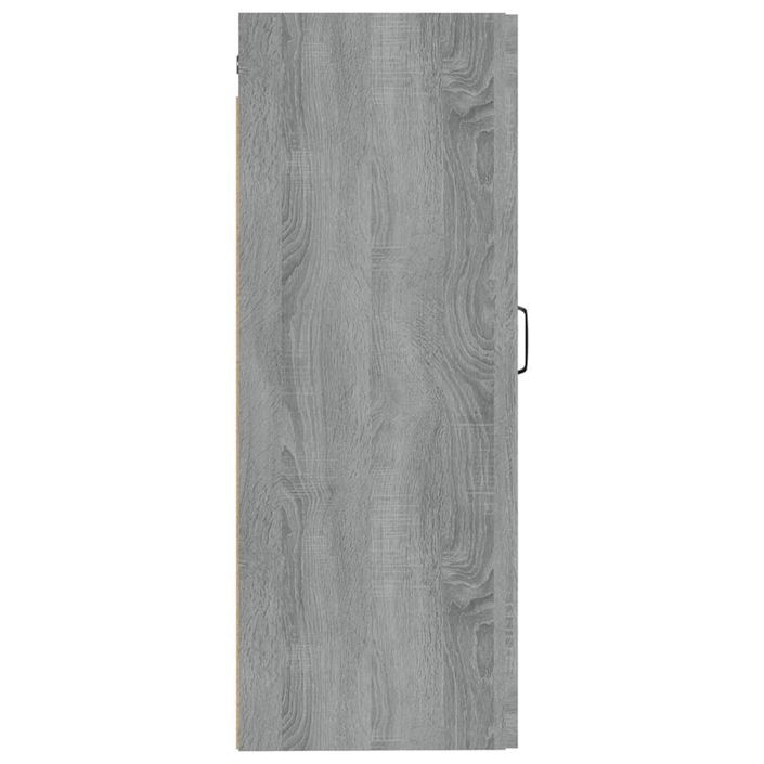 Armoire suspendue Sonoma gris 35x34x90 cm Bois d'ingénierie - Photo n°6