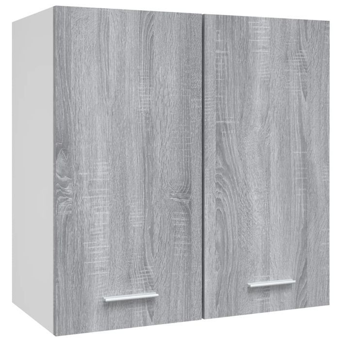 Armoire suspendue Sonoma gris 60x31x60 cm Bois d'ingénierie - Photo n°2