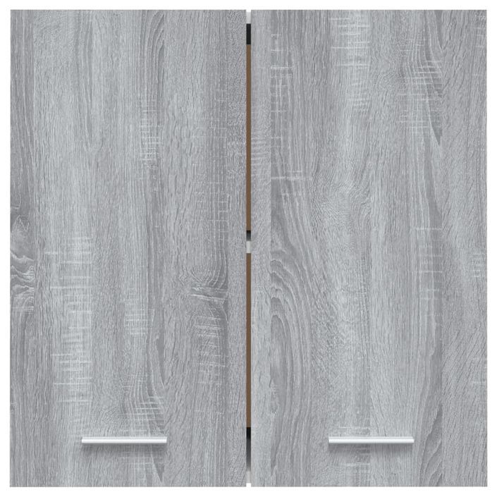 Armoire suspendue Sonoma gris 60x31x60 cm Bois d'ingénierie - Photo n°5