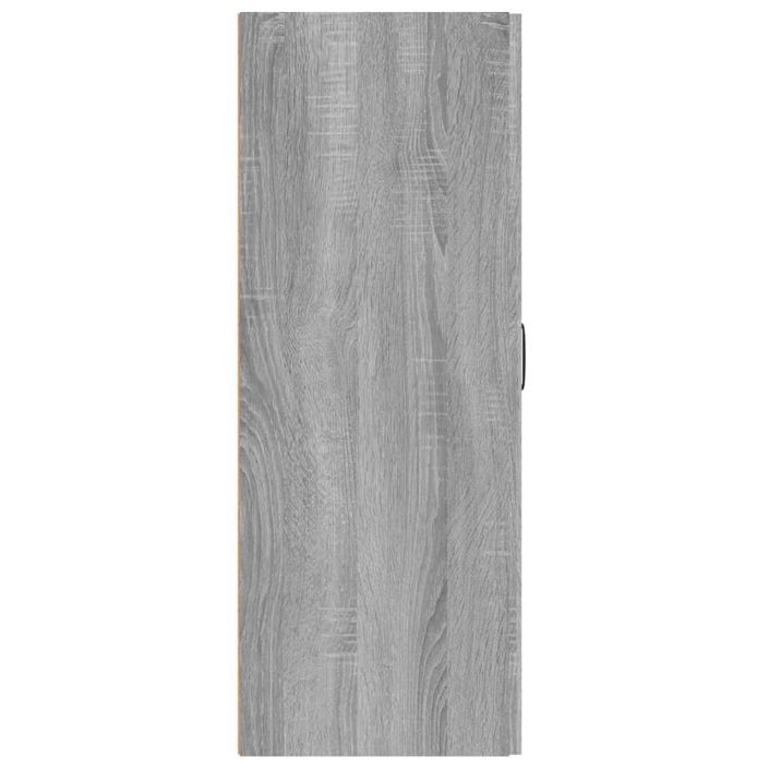 Armoire suspendue Sonoma gris 69,5x34x90 cm Bois d'ingénierie - Photo n°7