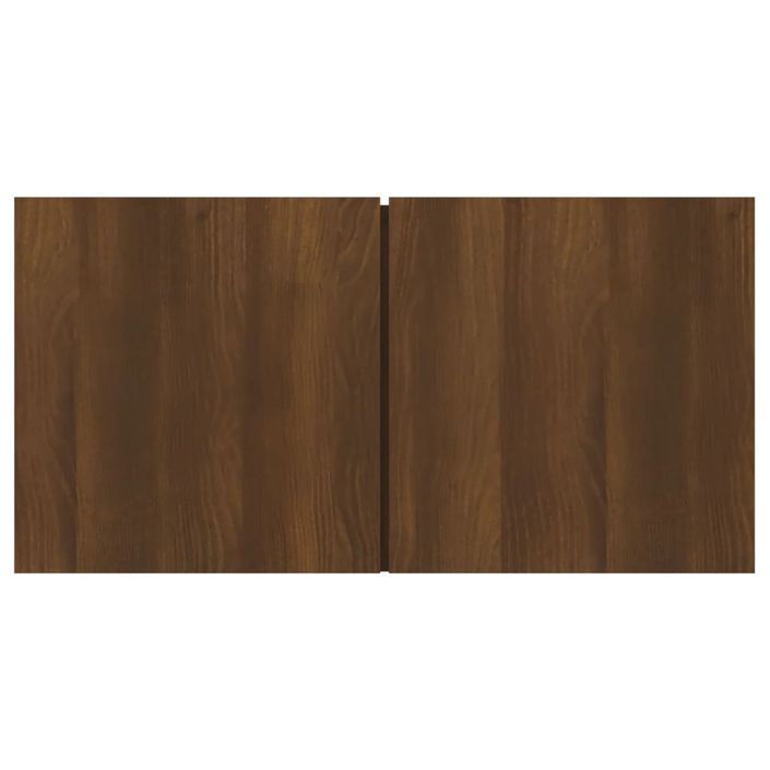 Armoire TV suspendue Chêne marron 60x30x30 cm Bois d'ingénierie - Photo n°4