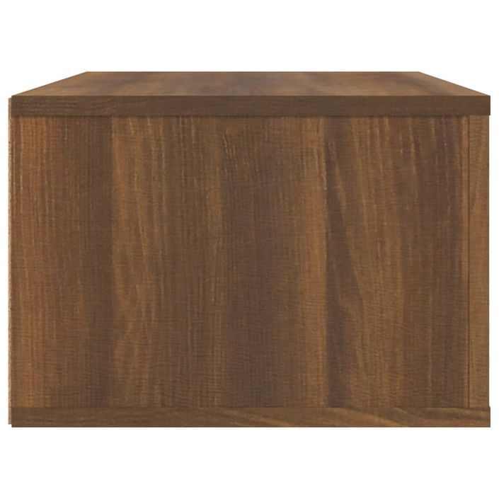 Armoire TV suspendue Chêne marron 80x36x25 cm Bois d'ingénierie - Photo n°8