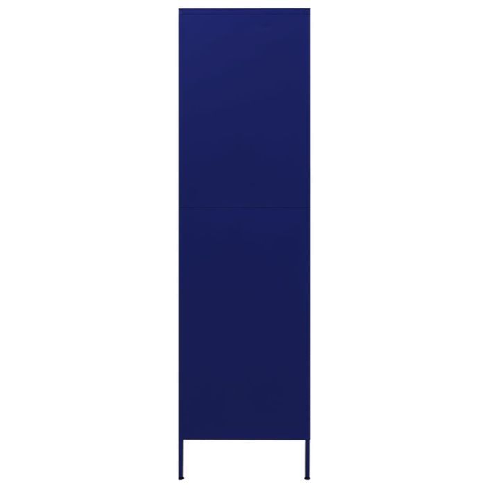 Armoiree Bleu marine 90x50x180 cm Acier - Photo n°6