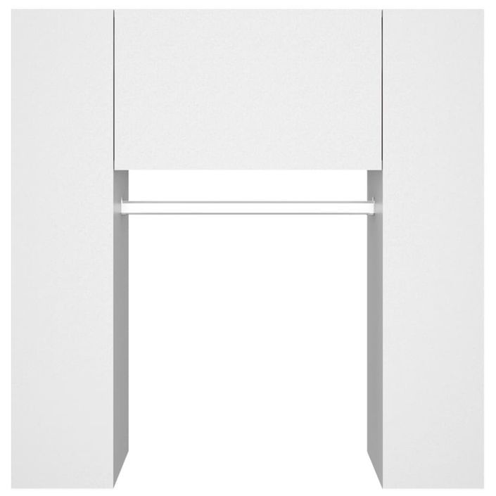 Armoires de couloir 2 pcs blanc Bois d'ingénierie - Photo n°7