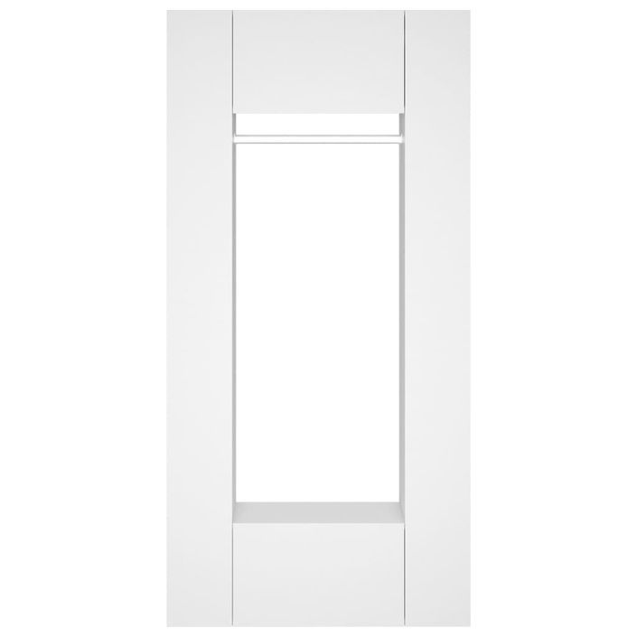 Armoires de couloir 2 pcs blanc Bois d'ingénierie - Photo n°9