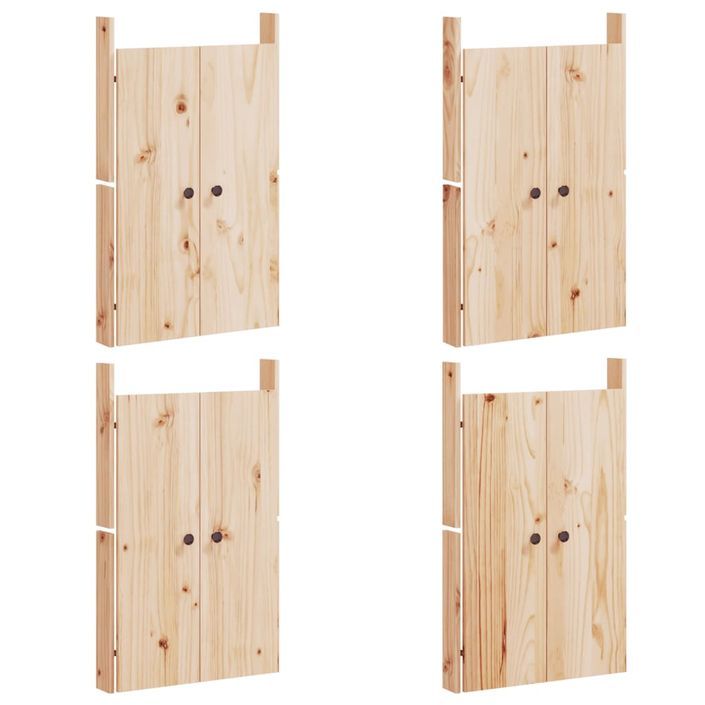 Armoires de cuisine d'extérieur 3 pcs bois de pin massif - Photo n°8