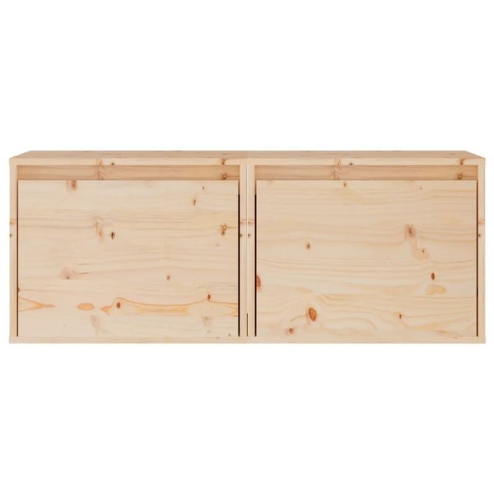 Armoires murales 2 pcs 45x30x35 cm Bois de pin massif - Photo n°6