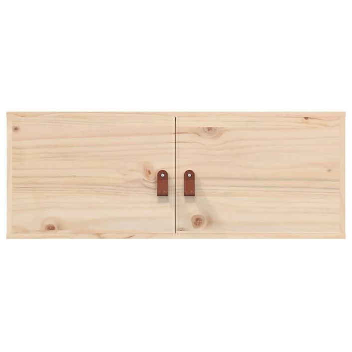 Armoires murales 2 pcs 80x30x30 cm Bois de pin massif - Photo n°4