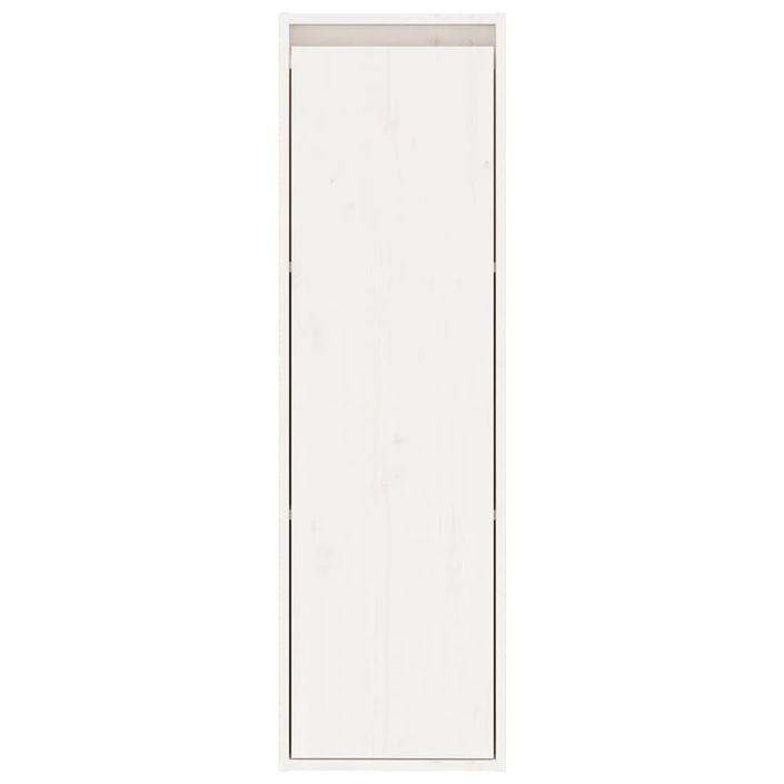 Armoires murales 2 pcs Blanc 30x30x100 cm Bois de pin massif - Photo n°4