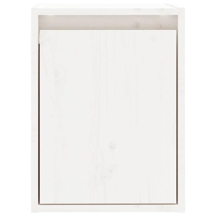 Armoires murales 2 pcs Blanc 30x30x40 cm Bois de pin massif - Photo n°6