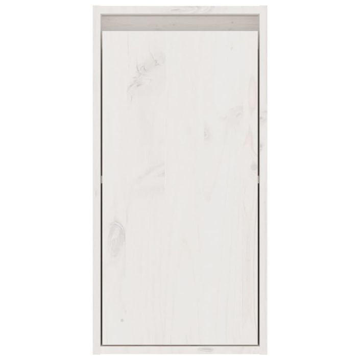 Armoires murales 2 pcs Blanc 30x30x60 cm Bois de pin massif - Photo n°8