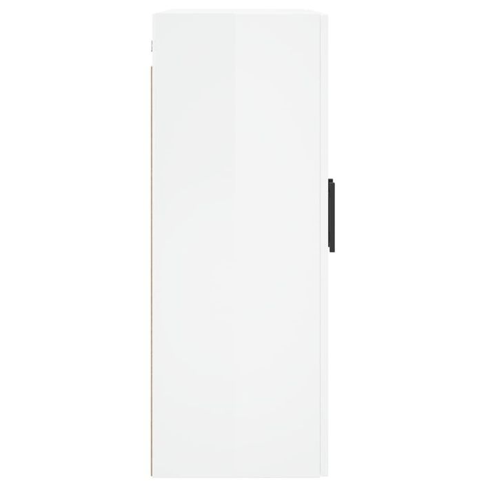 Armoires murales 2 pcs blanc brillant 69,5x34x90 cm - Photo n°7