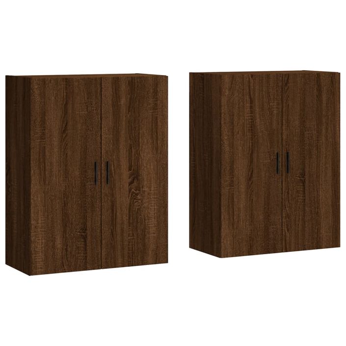 Armoires murales 2 pcs chêne marron 69,5x34x90 cm - Photo n°1