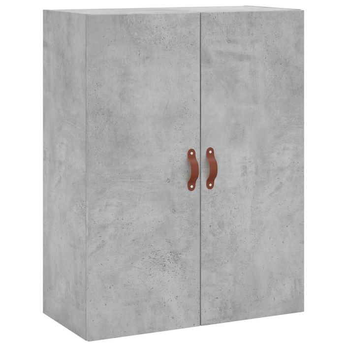 Armoires murales 2 pcs gris béton 69,5x34x90 cm - Photo n°5