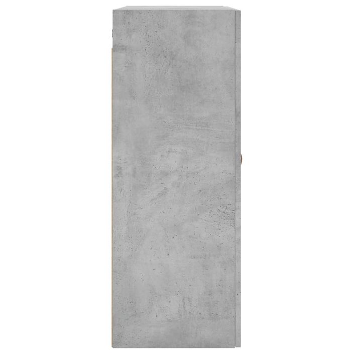 Armoires murales 2 pcs gris béton 69,5x34x90 cm - Photo n°7