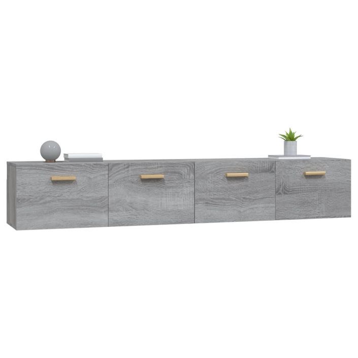 Armoires murales 2 pcs Sonoma gris 100x36,5x35 cm - Photo n°5