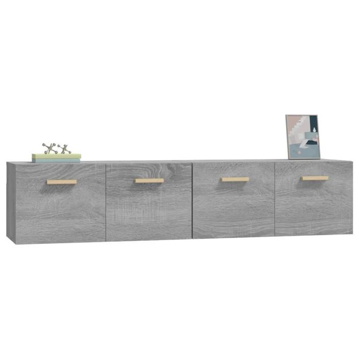 Armoires murales 2 pcs Sonoma gris 80x35x36,5 cm - Photo n°4