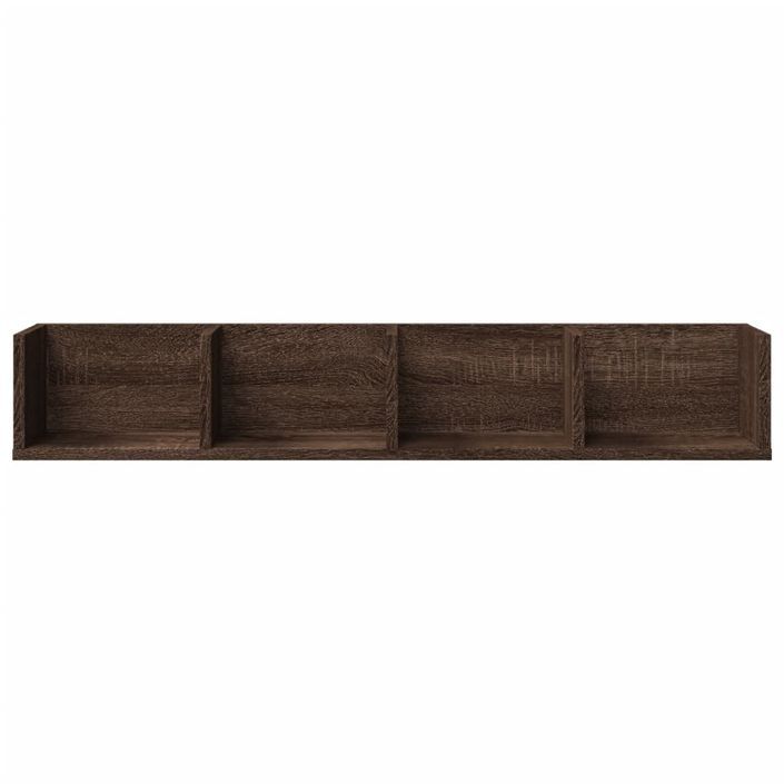 Armoires murales 2pcs chêne marron 99x18x16,5cm bois ingénierie - Photo n°5