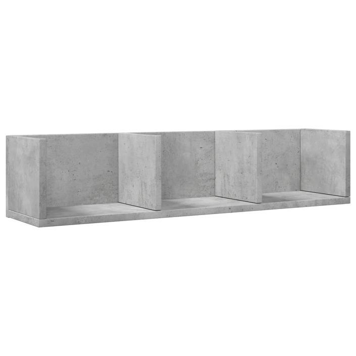 Armoires murales 2pcs gris béton 75x18x16,5cm bois d'ingénierie - Photo n°6