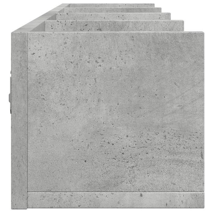 Armoires murales 2pcs gris béton 99x18x16,5cm bois d'ingénierie - Photo n°7