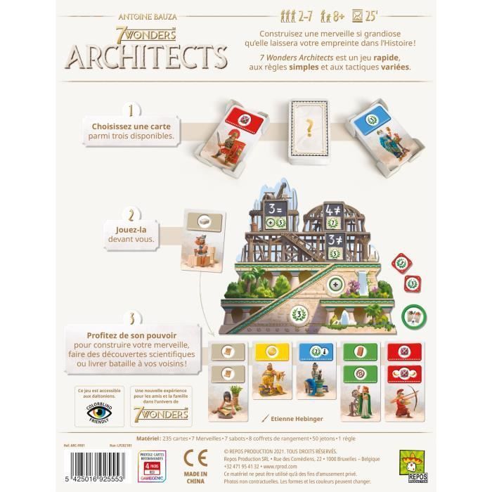 ASMODEE - 7 Wonders : Architects - Age: 8+ - Nombre de joueurs: 2-7 - Mixte - 25 minutes - Photo n°4