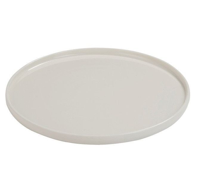 Assiette à rebord porcelaine blanche Ocel D 27 cm - Photo n°1