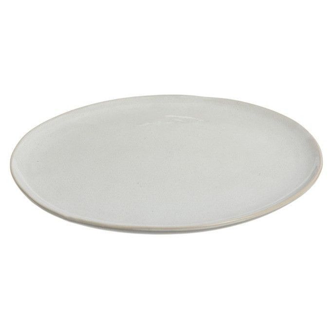 Assiette ronde porcelaine blanche Praji D 34 cm - Photo n°1